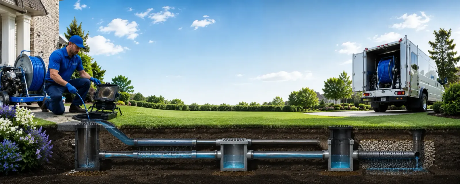 Outdoor drain cleaning information for Fredericksburg, IN